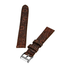 Brentwood Havana 16 mm Wide Genuine Lizard Leather Band