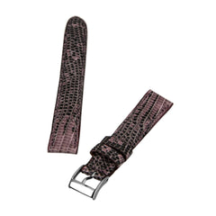 Brentwood Pink 16 mm Wide Genuine Lizard Leather Band