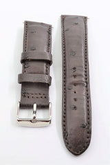Brentwood Unisex 24mm Brown Genuine Ostrich Leather Band