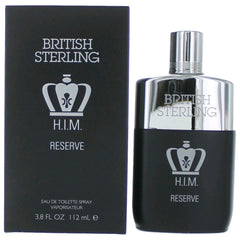 British Sterling H.I.M. Reserve by Dana, 3.8 oz Eau De Toilette Spray for Men