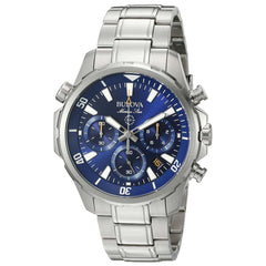 Bulova 96B256 Men's Marine Star Blue Dial Stainless Steel Bracelet Chronograph Watch