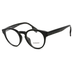 Burberry Men's Eyeglasses - Black Round Plastic Frame Clear Demo Lens - 0BE2354F 3996