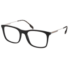 Burberry Men's Eyeglasses - Black Square Frame Clear Demo Lens, 53 mm | BE2343 3001