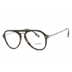 Burberry Men's Eyeglasses - Full Rim Aviator Charcoal Check Plastic | 0BE2377 3804