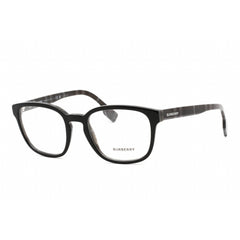 Burberry Men's Eyeglasses - Full Rim Black/Charcoal Check Plastic Frame | 0BE2344 4077