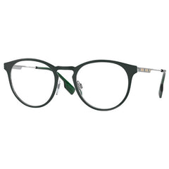 Burberry Men's Eyeglasses - Green Metal Full Rim Frame Clear Demo Lens | BE1360 1327