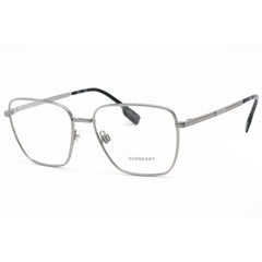 Burberry Men's Eyeglasses - Gunmetal Square Full Rim Metal Frame | 0BE1368 1003