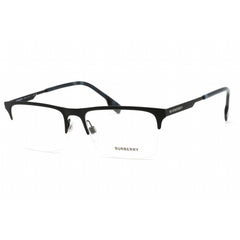 Burberry Men's Eyeglasses - Matte Blue Metal and Plastic Rectangular | 0BE1344 1333