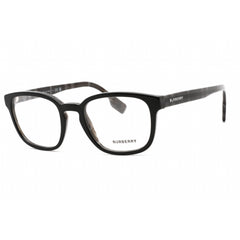 Burberry Unisex Eyeglasses - Black/Charcoal Check Plastic Rectangular | 0BE2344 4077