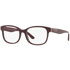 Burberry Unisex Eyeglasses - Bordeaux Plastic Square Frame | BURBERRY 0BE2263 3687