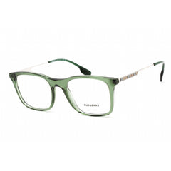 Burberry Unisex Eyeglasses - Clear Demo Lens Green Plastic Square Frame | 0BE2343 3946