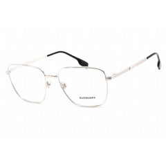 Burberry Unisex Eyeglasses - Clear Lens Silver Metal Square Shape Frame | 0BE1368 1005