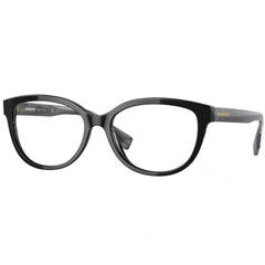 Burberry Women's Eyeglasses - Black Acetate Frame Clear Demo Lens | 0BE2357 3980