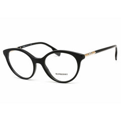 Burberry Women's Eyeglasses - Black Round Acetate Frame Clear Lens | 0BE2349 3001