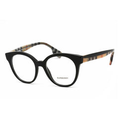 Burberry Women's Eyeglasses - Black Round Full Rim Plastic Frame - 0BE2356F 3942