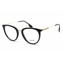 Burberry Women's Eyeglasses - Black Round Plastic Frame Clear Lens | 0BE2331 3001