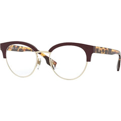 Burberry Women's Eyeglasses - Bordeaux Pale Gold Round Frame | BURBERRY 0BE2316 3869