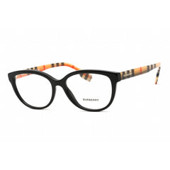 Burberry Women's Eyeglasses - Cat Eye Black/Vintage Check Plastic Frame | 0BE2357 3757