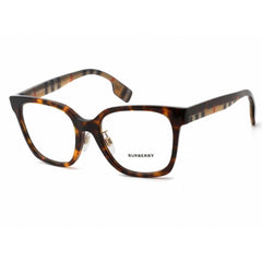 Burberry Women's Eyeglasses - Dark Havana Square Frame Clear Lens | BE2347F 3943