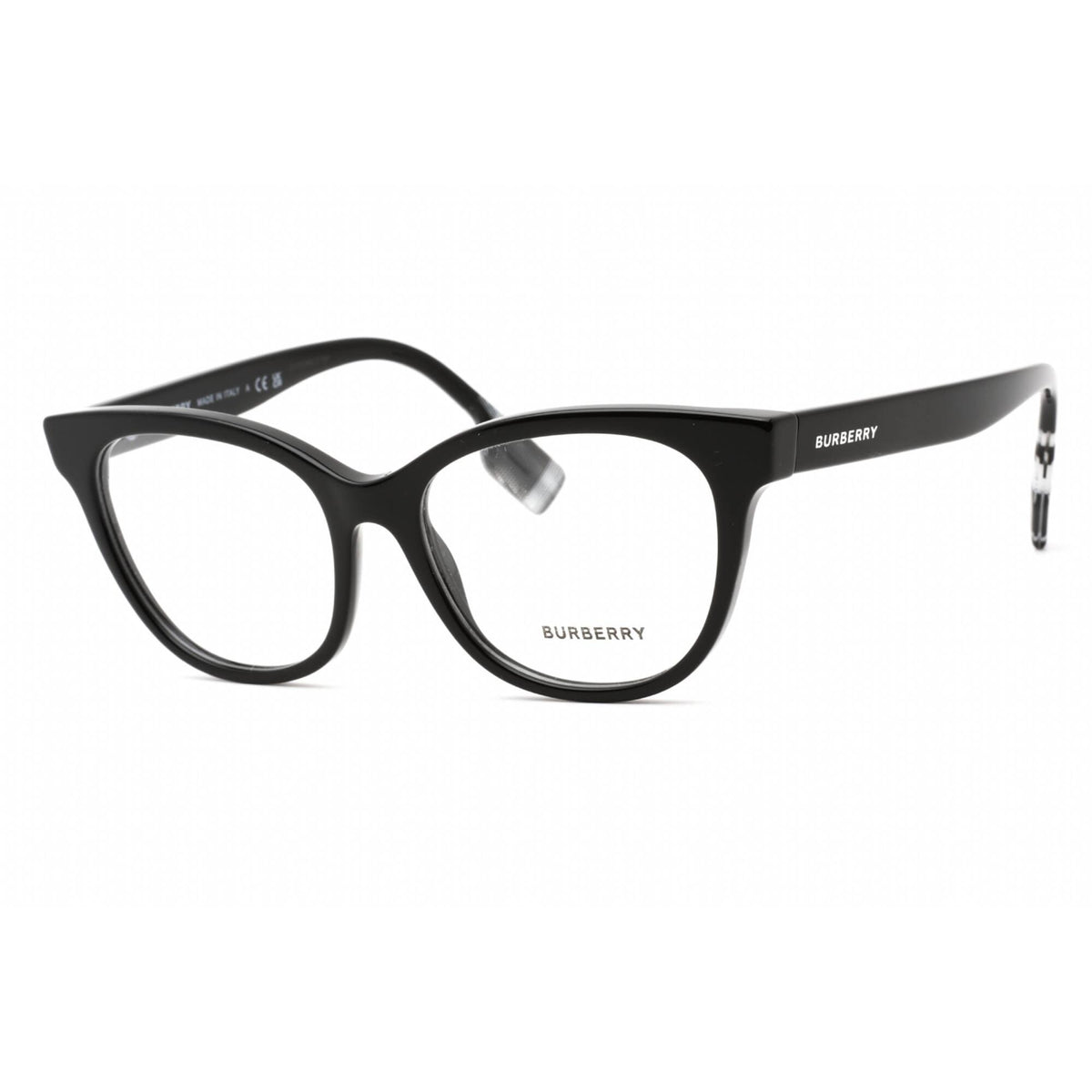 Burberry Women's Sunglasses - Black Plastic Cat Eye Full Rim