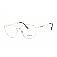Burberry Women's Eyeglasses - Full Rim Cat Eye Shape Silver Metal Frame | 0BE1376 1005