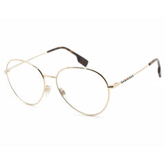 Burberry Women's Eyeglasses - Light Gold Round Metal Frame Clear Lens | 0BE1366 1340