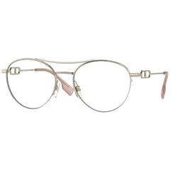 Burberry Women's Eyeglasses - Metal Round Frame Demo Lens | BURBERRY 0BE1354 1321