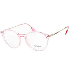 Burberry Women's Eyeglasses - Pink Round Plastic Frame Clear Demo Lens | 0BE2365 4024