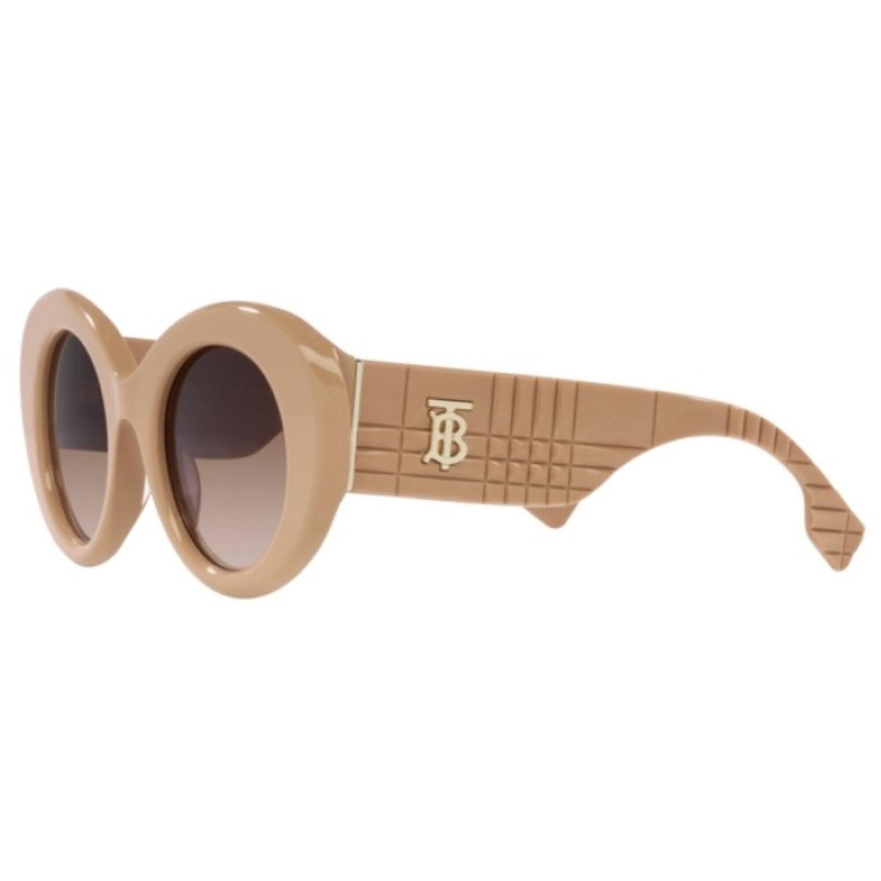 Burberry Ladies Gradient Sunglasses Beige Burberry Vintage Womens Sunglasses Beige Frame Brown  main image 4