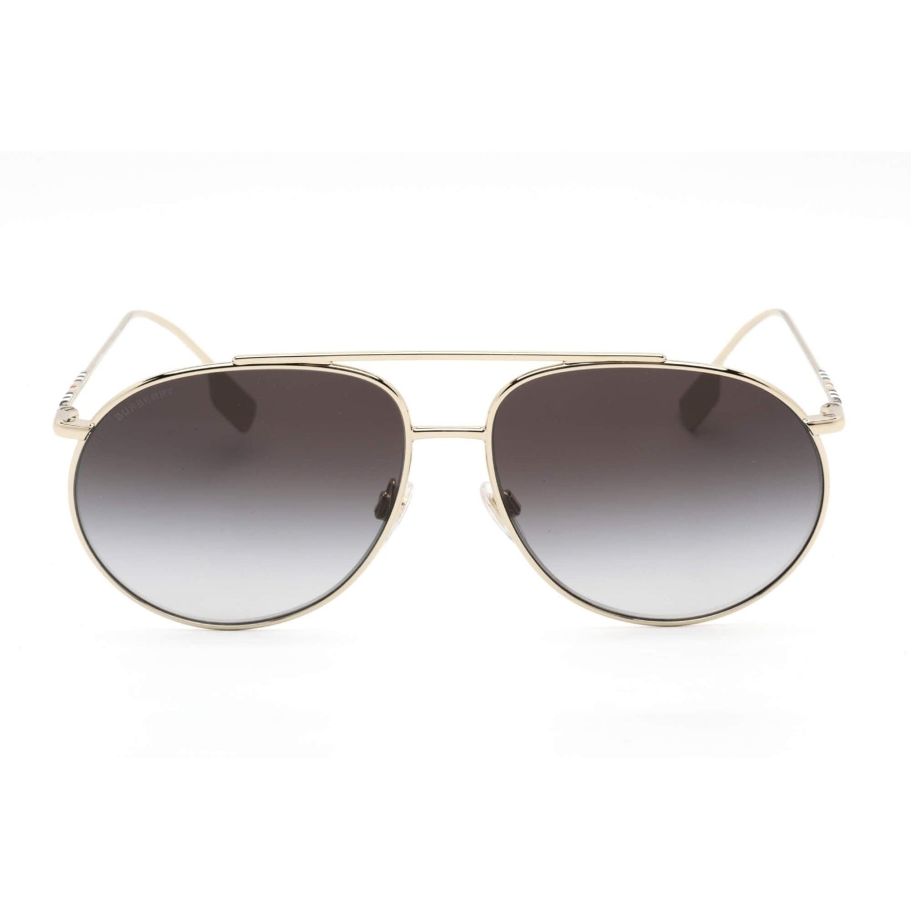 Burberry Light Gold Sunglasses with Dark Gray Lenses Burberry Carmen BE3128 11098G Sunglasses Men main image 4