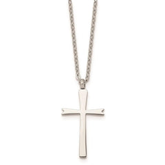 Stainless Steel Polished Cross Necklace