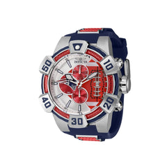 Invicta Men's Watch - NFL New England Patriots Chronograph Blue Silicone Strap | 41573