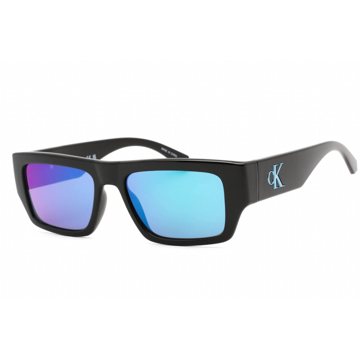 Calvin Klein Jeans Unisex Sunglasses - Black Rectangular 