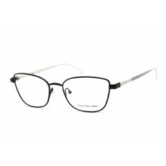 Calvin Klein Jeans Women's Eyeglasses - Matte Black Metal Cat Eye Frame | CKJ21224 002
