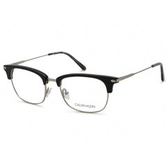 Calvin Klein Men's Eyeglasses - Black Metal Rectangular Full Rim Frame | CK19105 001