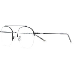 Calvin Klein Men's Eyeglasses - Black Metal Round Frame | CALVIN KLEIN CK19144F 001