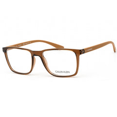 Calvin Klein Men's Eyeglasses - Crystal Amber Square Plastic Full Rim | CK19573 281
