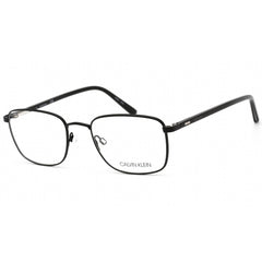 Calvin Klein Men's Eyeglasses - Matte Black Rectangular Full Rim Metal | CK21301 001