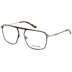 Calvin Klein Men's Eyeglasses - Matte Black/Gold Metal Frame Clear Lens | CK21103 002