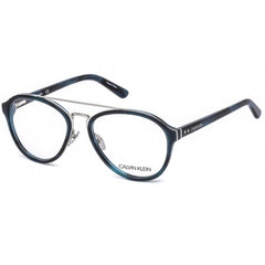Calvin Klein Men's Eyeglasses - Navy Havana Aviator Acetate Full Rim | CK18511 412