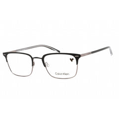Calvin Klein Men's Eyeglasses - Satin Black Plastic Rectangular Frame | CK21302 001