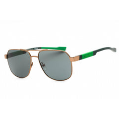 Calvin Klein Men's Sunglasses - Amber Gold Aviator Frame Dark Grey Lens | CK23103S 770