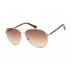 Calvin Klein Retail Women's Sunglasses - Full Rim Gold Metal Aviator | CK19314S 717