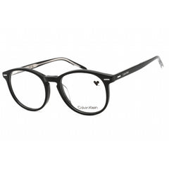 Calvin Klein Unisex Eyeglasses - Clear Lens Black Plastic Round Frame | CK22504 001