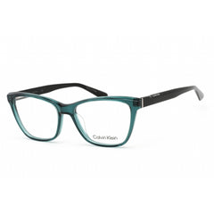 Calvin Klein Unisex Eyeglasses - Crystal Bistro Green Plastic Cat Eye | CK20532 300