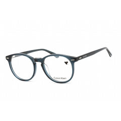 Calvin Klein Unisex Eyeglasses - Full Rim Petrol Plastic Round Frame | CK22504 431