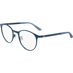 Calvin Klein Unisex Eyeglasses - Navy Metal Round Frame | CALVIN KLEIN CK21117 410