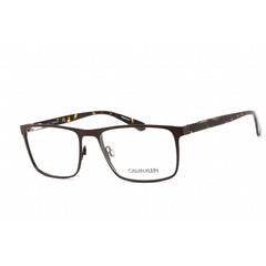 Calvin Klein Unisex Eyeglasses - Rectangular Matte Dark Brown Frame | CK20316 201