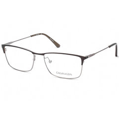 Calvin Klein Unisex Eyeglasses - Satin Brown Metal Frame Clear Lens | CK18122 200