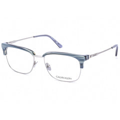 Calvin Klein Unisex Eyeglasses - Slate Blue Horn Metal Frame Clear Lens | CK18124 420